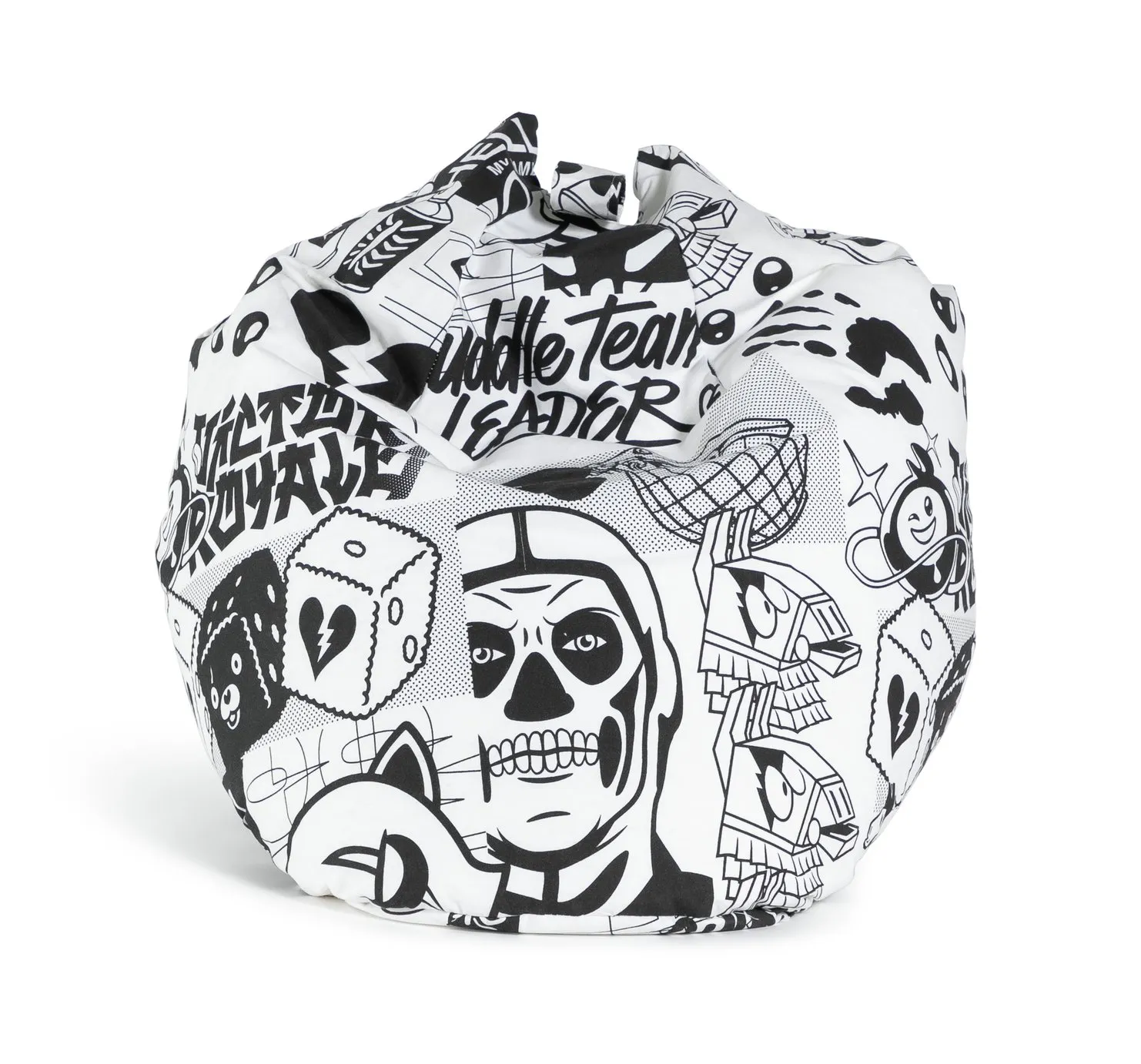 Fortnite Kids Black & White Fanzine Bean Bag