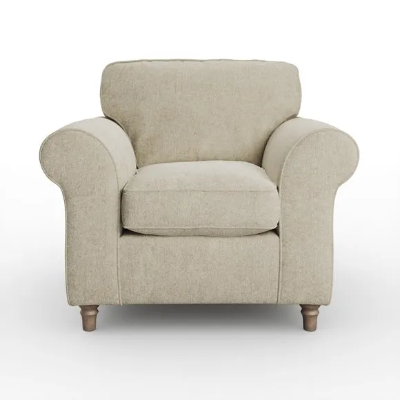 Flori Soft Chenille Armchair 6