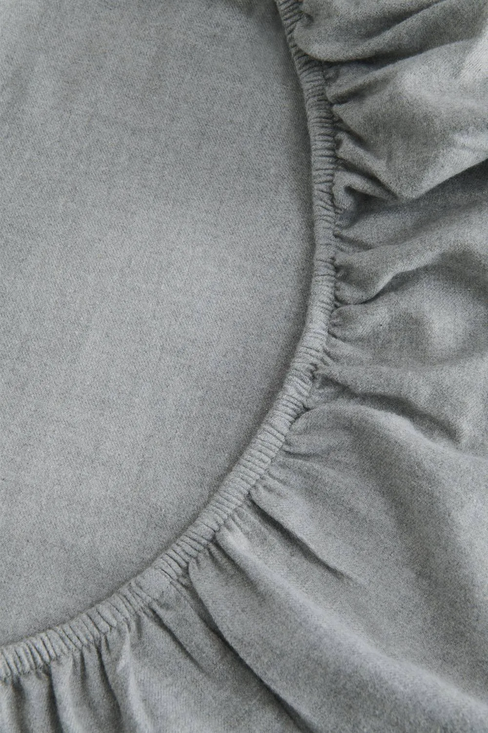 CHRISTY Flannel Marl Super Soft Brushed Cotton Deep Fitted Sheets in Grey 1