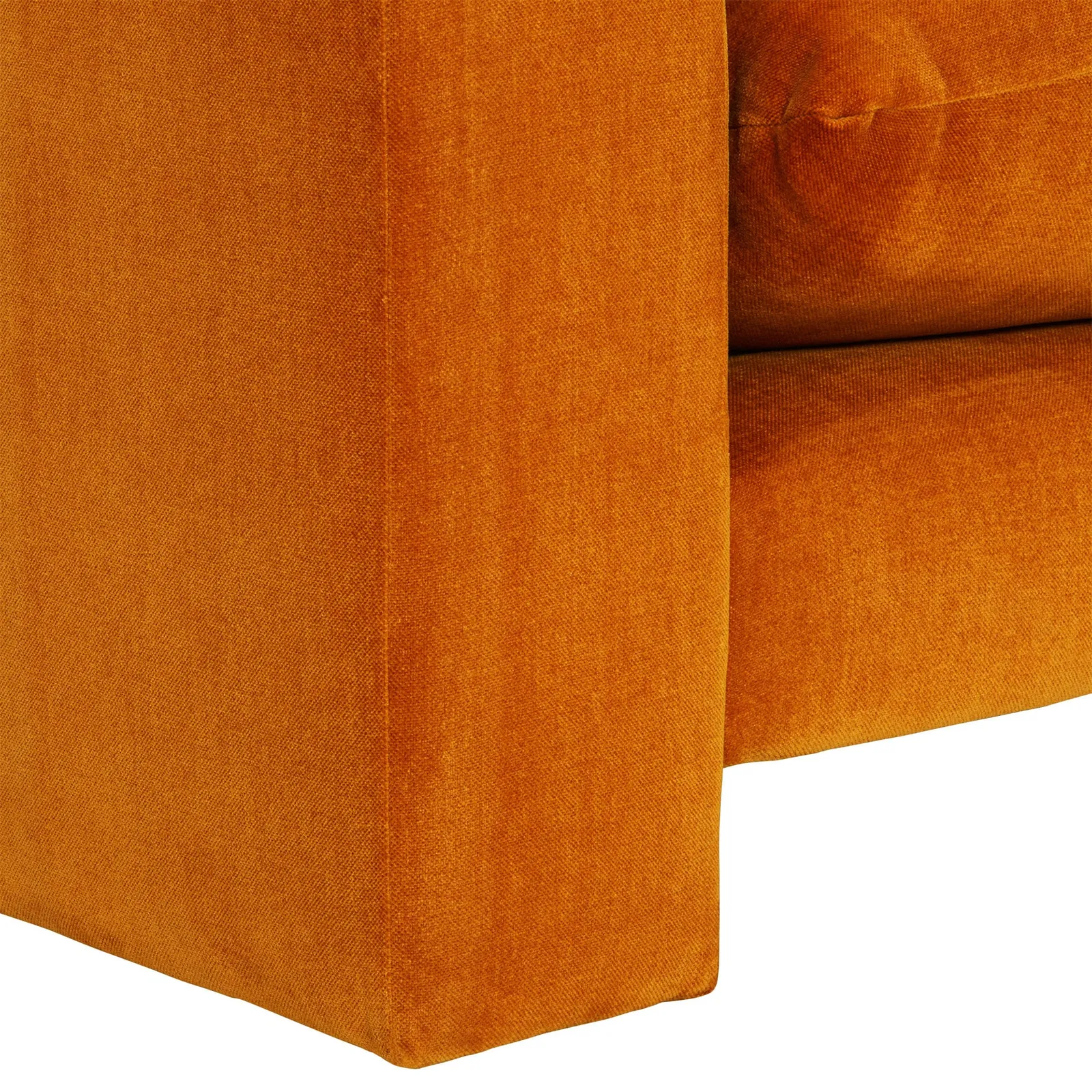 Hoxton Snuggler Armchair, Orange Fabric | Barker & Stonehouse 4