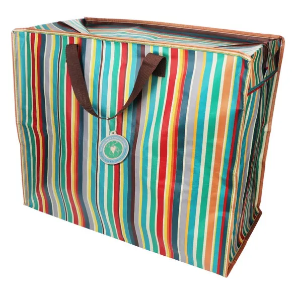 Multicoloured Stripe Jumbo Storage Bag 3