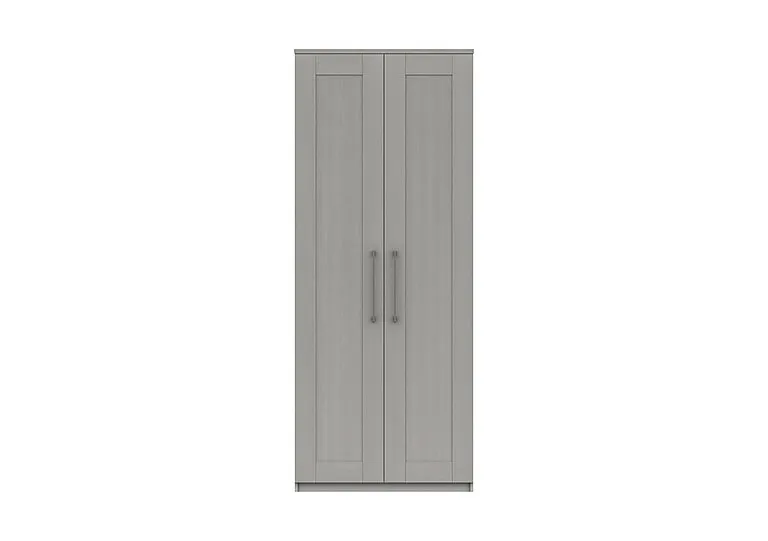 Fenchurch 2 Door Tall Wardrobe - Light Grey