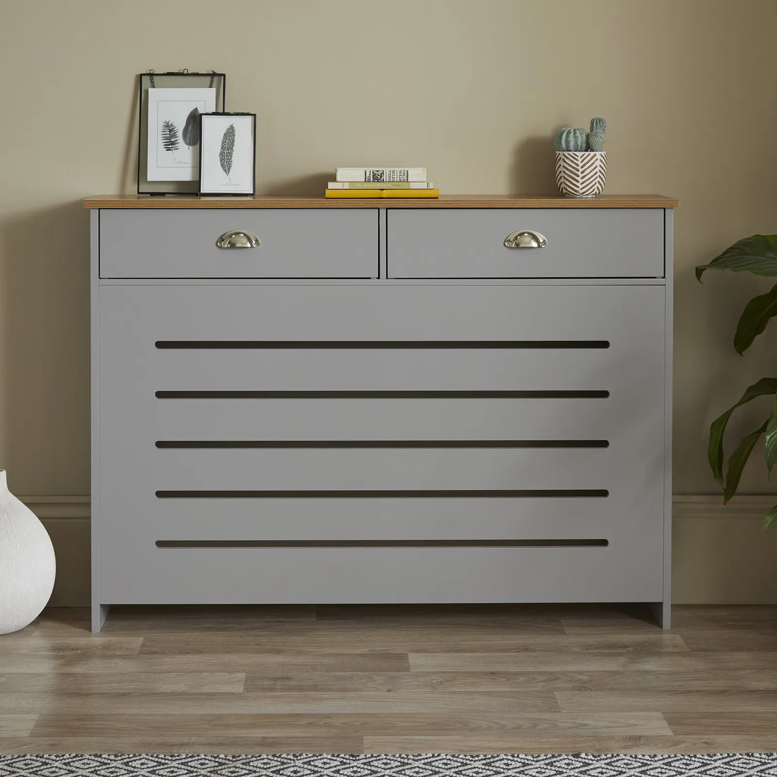 Banbury Medium Radiator Cover Grey