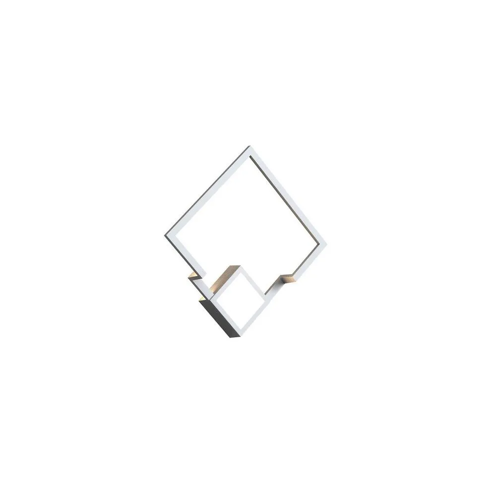 Netlighting Boutique Square Wall Lamp Dimmable 18W LED 3000K 1150lm White