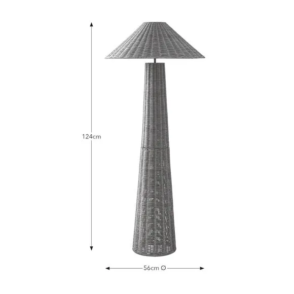 Ruri Boho Rattan Floor Lamp 6