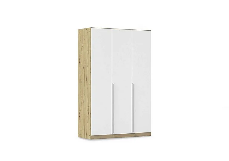 Freja 136cm 3 Door Hinged Decor Wardrobe - Alpine White