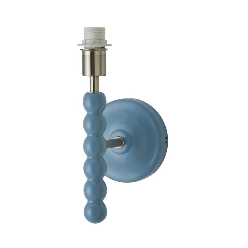 ValueLights Bobbins Pastel Bobble Style Wall Light Base in Pale Blue 3