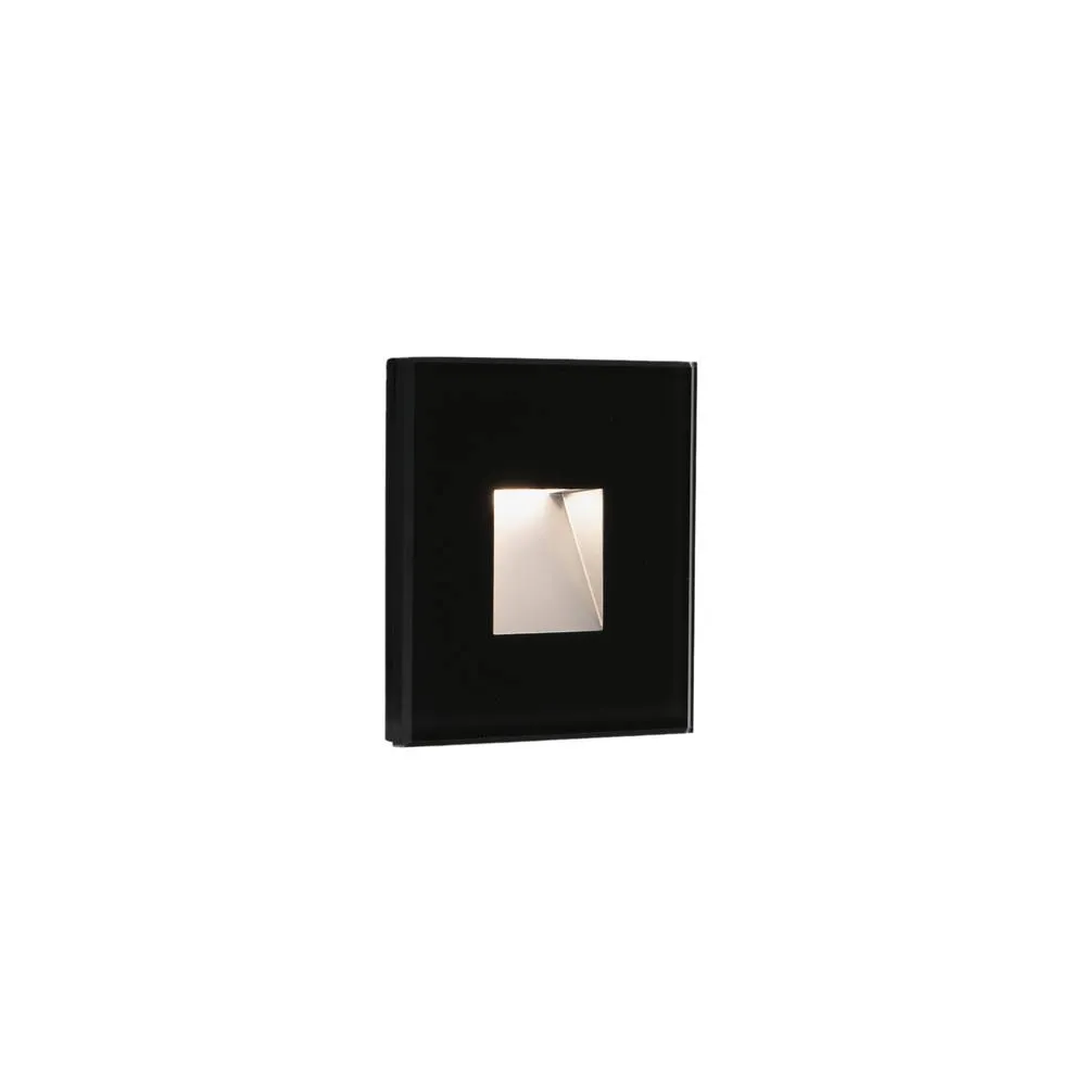 Netlighting Dart Outdoor Recessed Wall Lamp Matt Black IP65 3000K