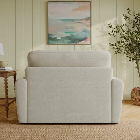 Milton Textured Chenille Snuggle Chair 2