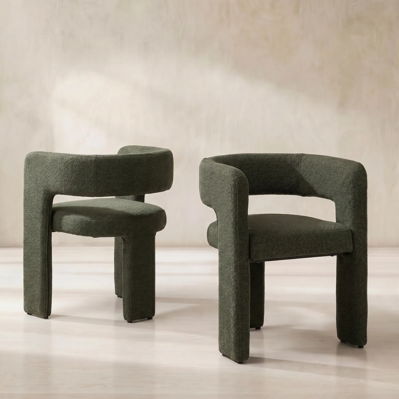 Koda Dining Chair, Green Fabric | Barker & Stonehouse