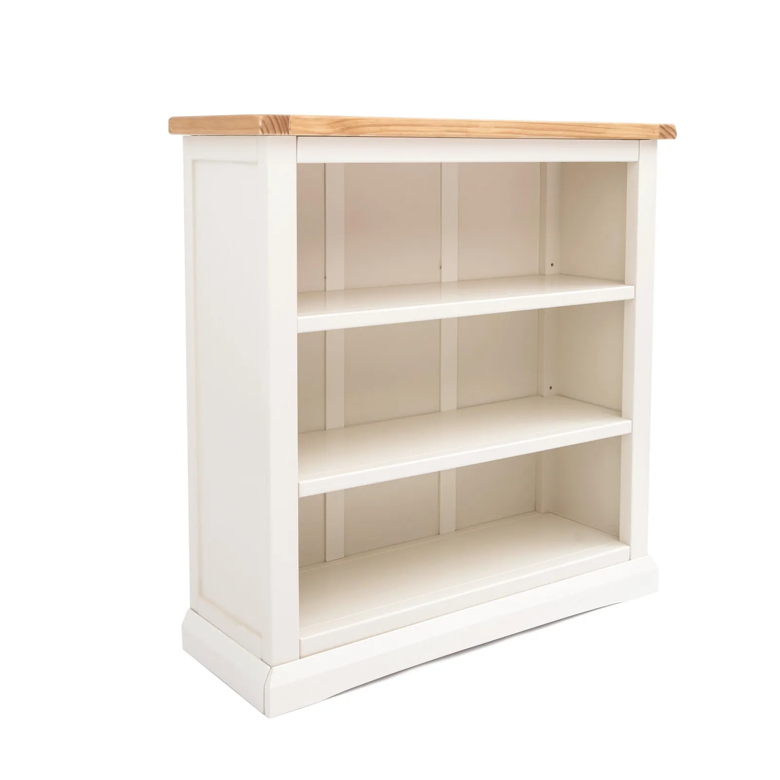 Cabinet Bits Bookcase with plinth 90x90x30cm in Off-White 2