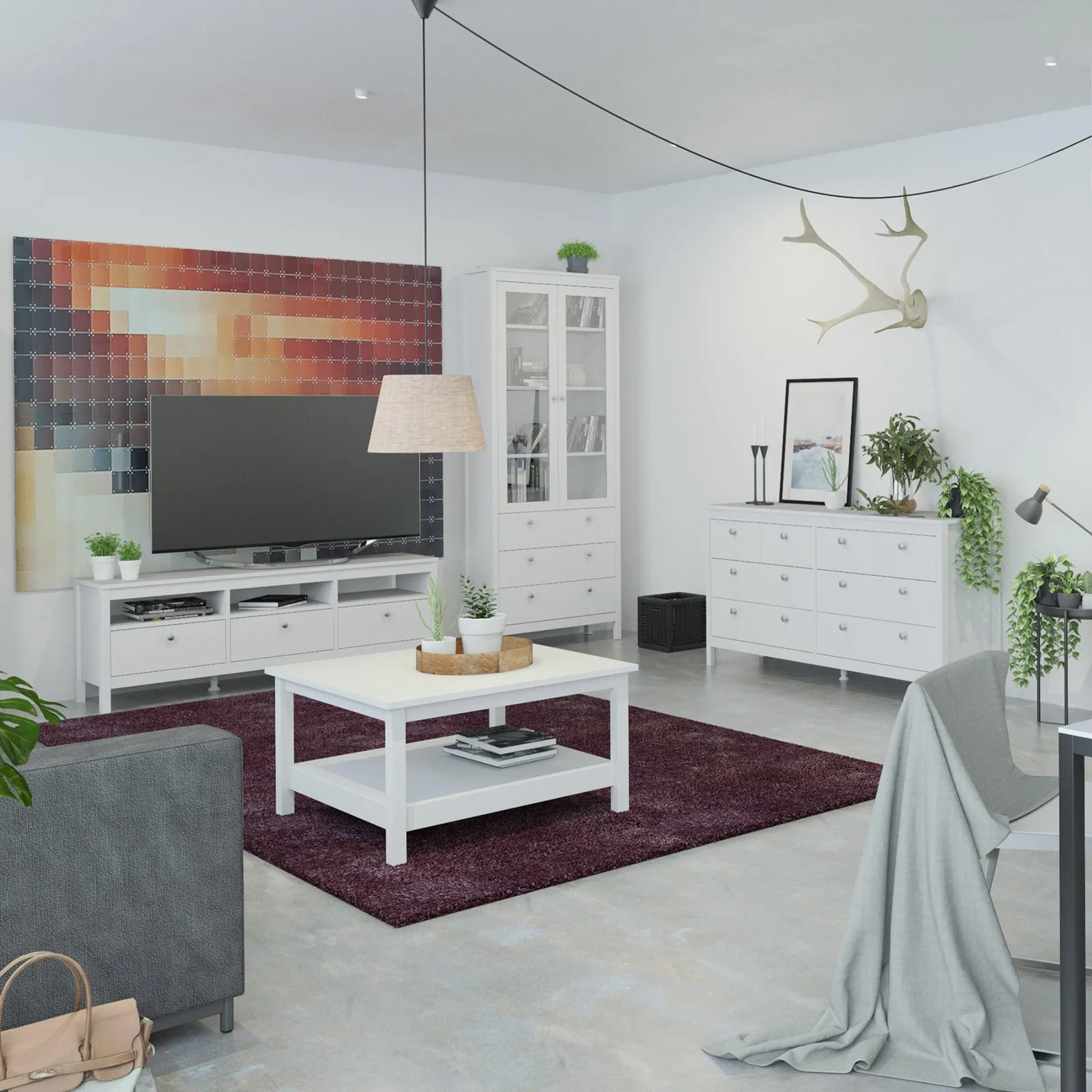 Furniture To Go Madrid Coffee Table in White 3