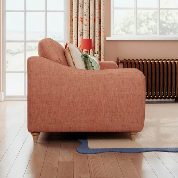 Hattie Slub Faux Linen 3 Seater Sofa 2
