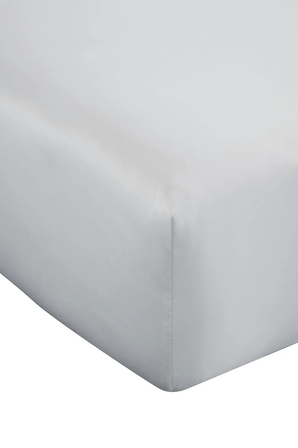 Catherine Lansfield 'Silky Soft Satin' 30cm Depth Sheet in Silver 2