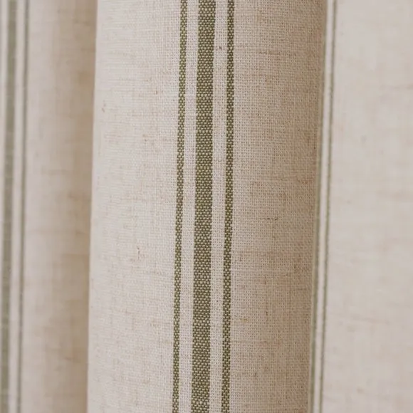 Folkstone Stripe Eyelet Curtains 3