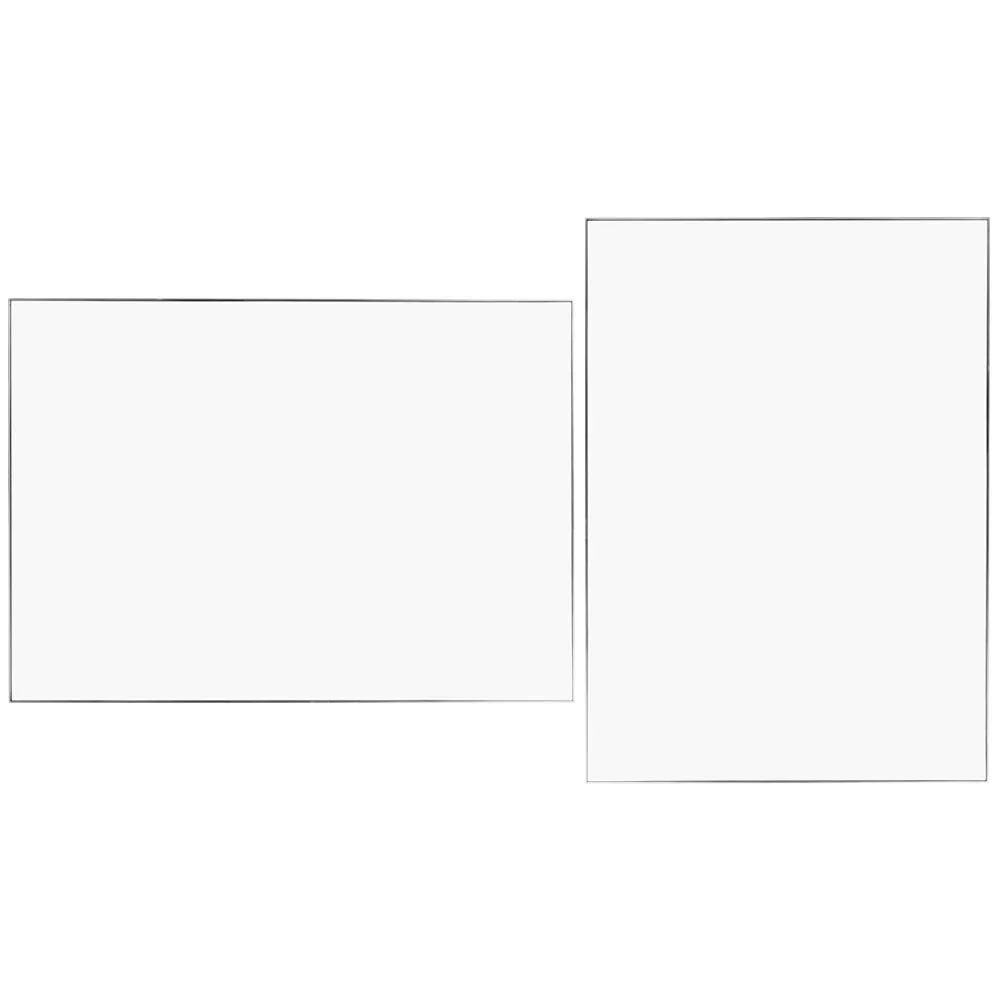Heal's Fine Edge Mirror Rectangle 70x50cm Silver 1