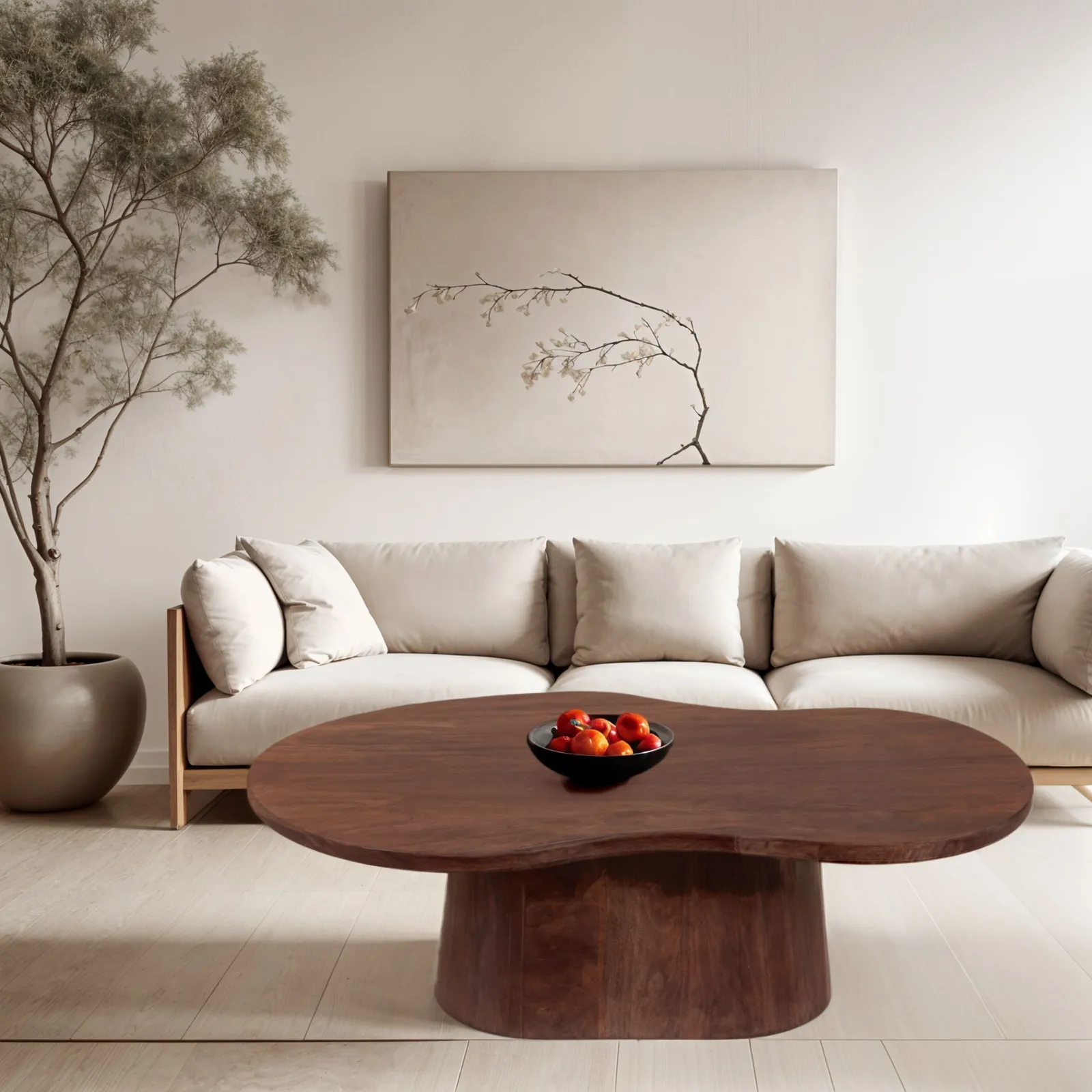 IH Design Nolan Solid Wood Coffee Table in Brown 6