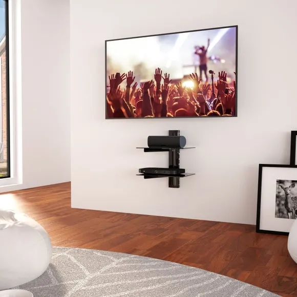 AVF Double Glass AV Shelf
