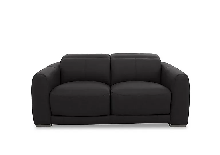 Edison Leather 2 Seater Sofa - Shale Grey - Sofas and Armchairs