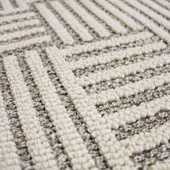 Bobble Grid Washable Rug 2