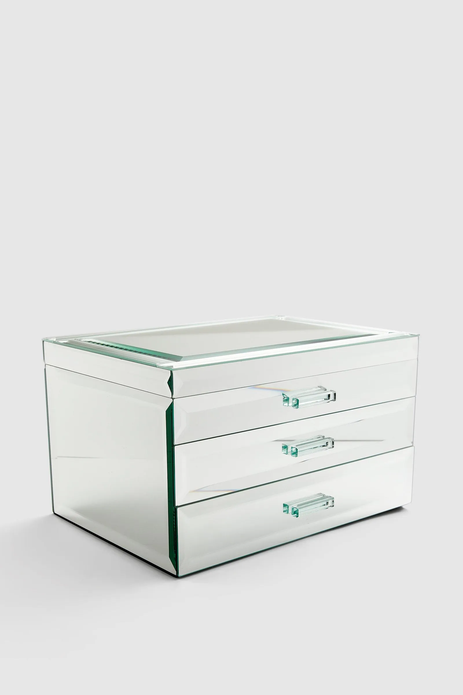 Extra Large Bevelled Mirror Drawer Set