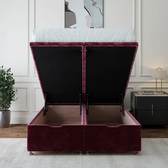 Luxury Chenille End of Bed Ottoman Base 4