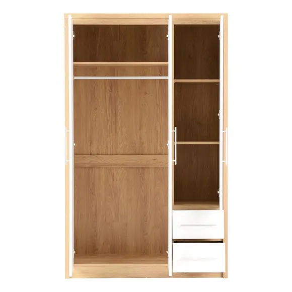 Seville Triple 2 Drawer Wardrobe 2
