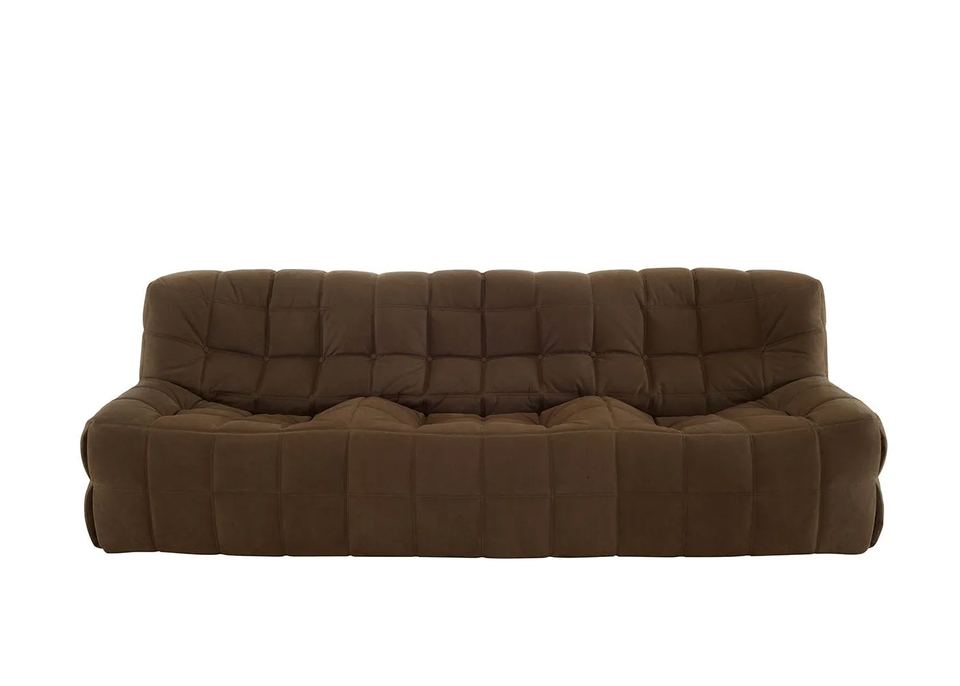 Ligne Roset Kashima Large Settee in Soft Touch Leather Chataigne 1