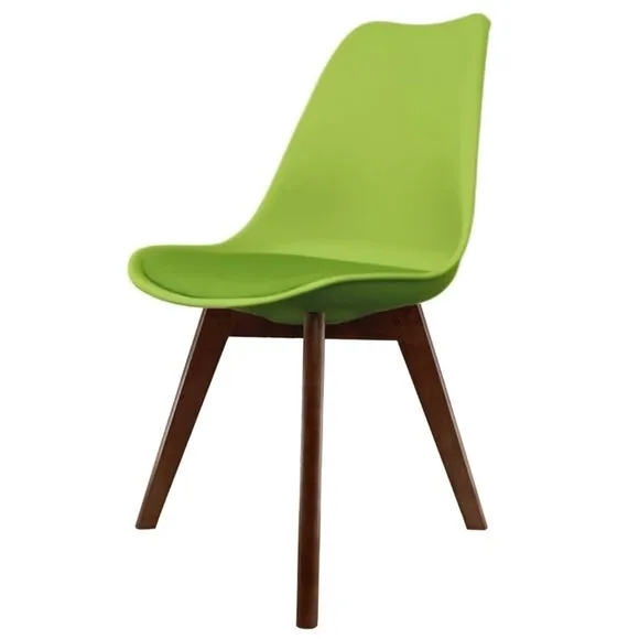 Fusion Living Soho Plastic Dining Chair with Squared Legs 2