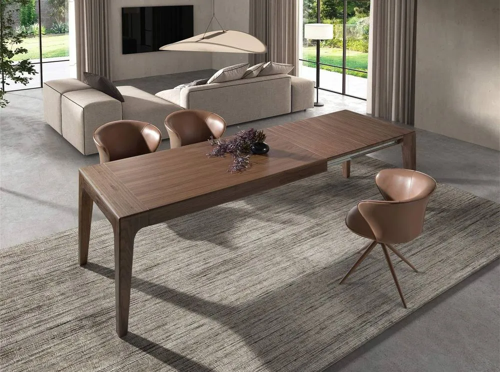 Angel Cerda Swivel Dining Chair in Camel Leatherette 5