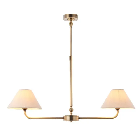 Vogue Leila 2 Light Plain Adjustable Linear Ceiling Light 5