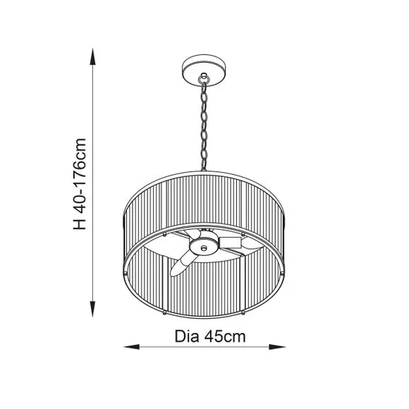 Return - Vogue Hadley Ribbed 3 Light Pendant Light 5