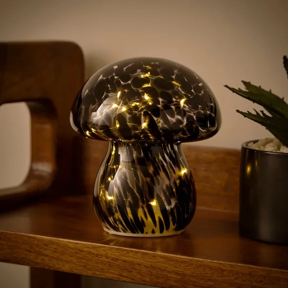 Mini Mushroom Glass LED Table Lamp 2