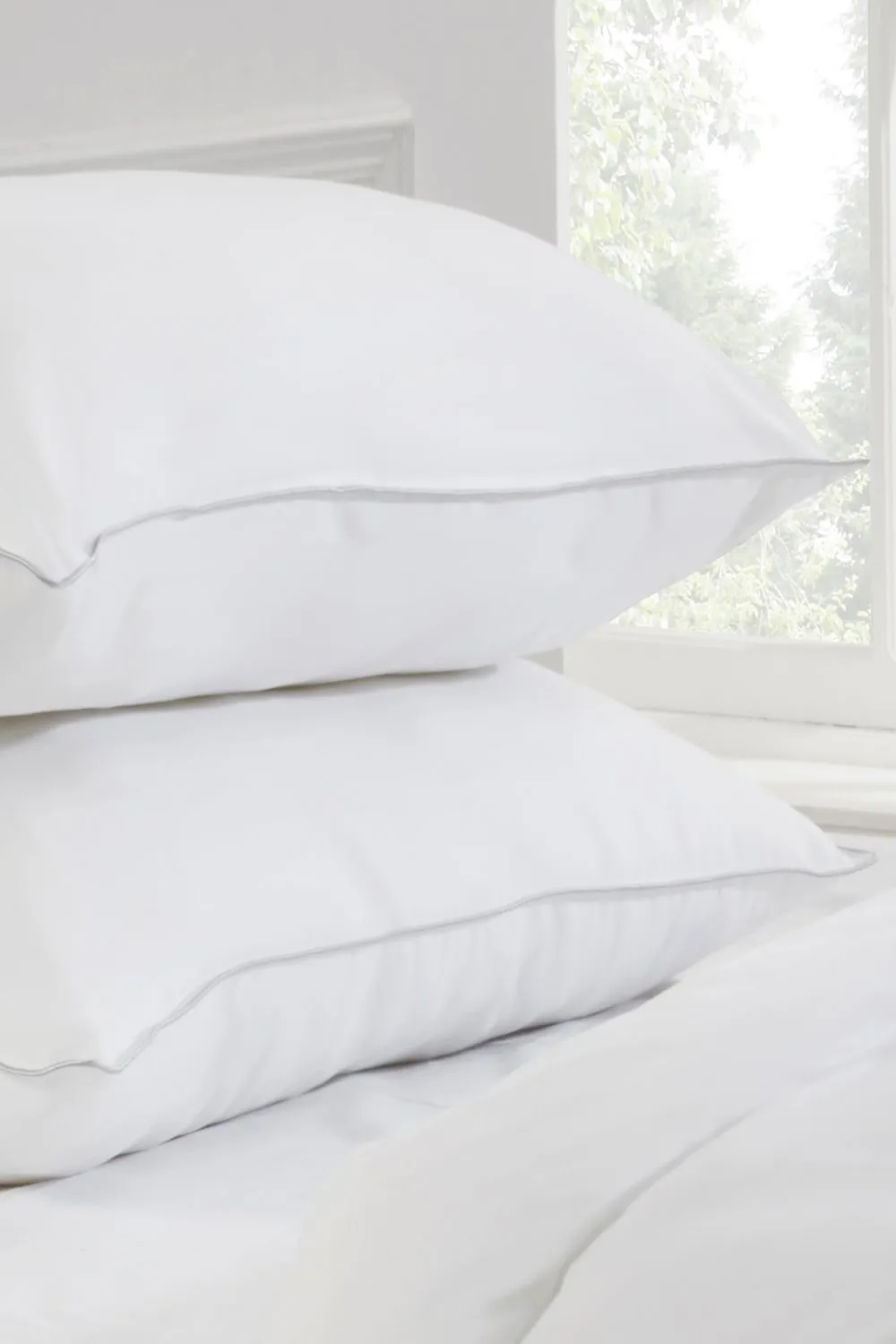 BHS Duck Feather Pillow Pair in White