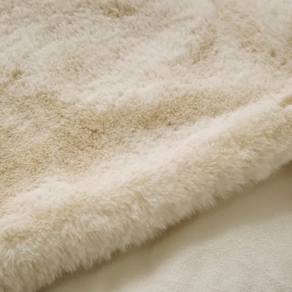 Silky Soft Faux Fur Throw Blanket 130cm x 180cm 2