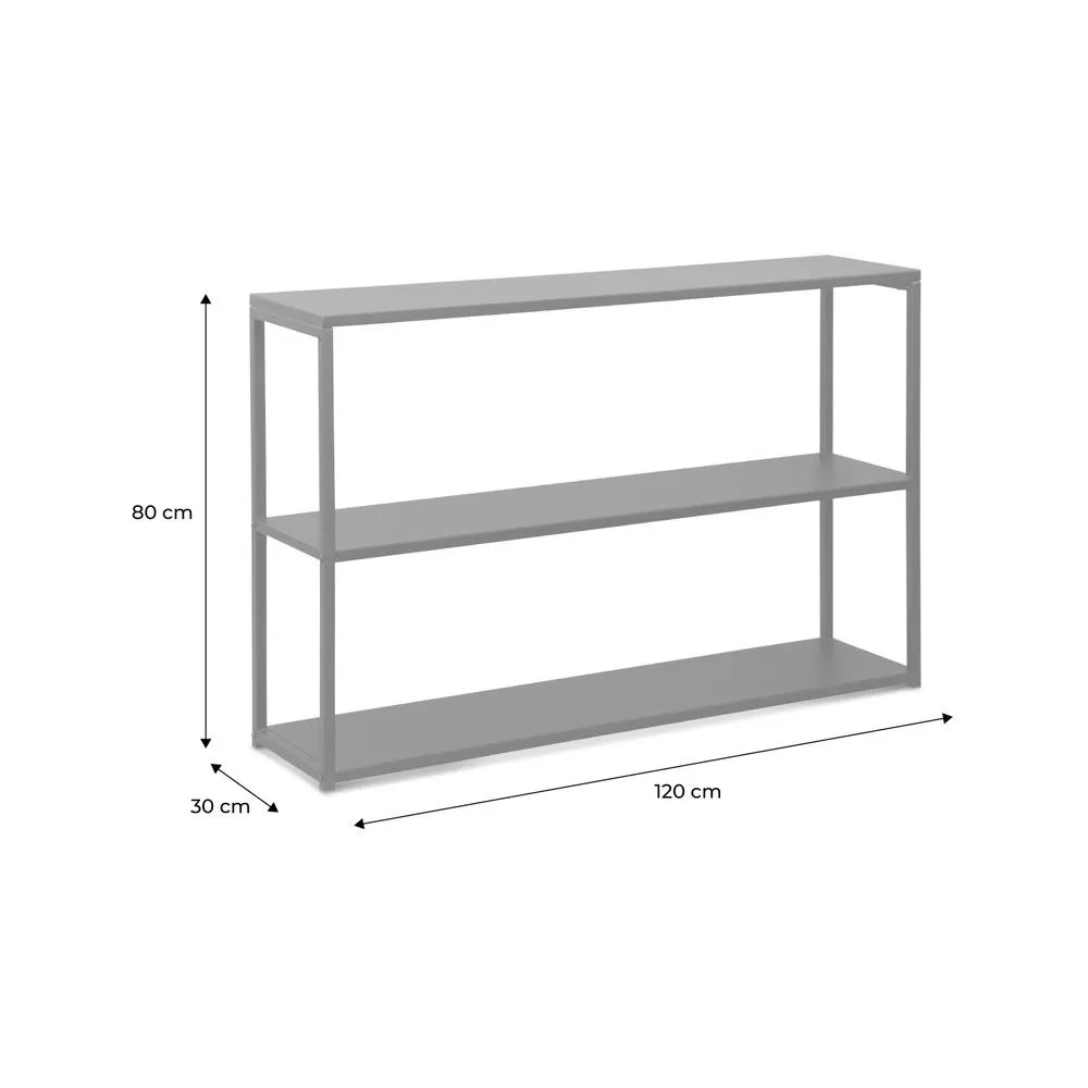 sweeek 3-level Industrial Metal Shelving Unit in Black 5