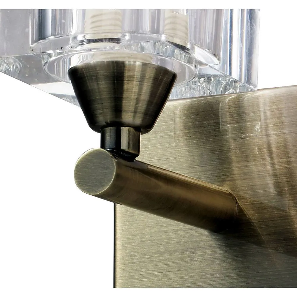 Netlighting Cuadrax Wall 1 Light G9 Antique Brass in Bronze 4