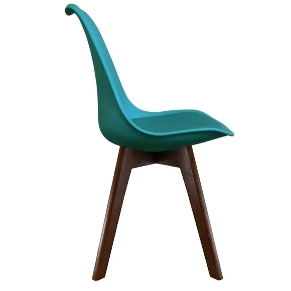 Fusion Living Soho Plastic Dining Chair with Squared Legs 4