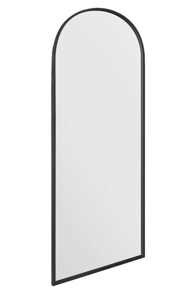 MirrorOutlet Black Framed Arched Garden Wall Mirror 71" X 24" (180CM X 60CM) 4