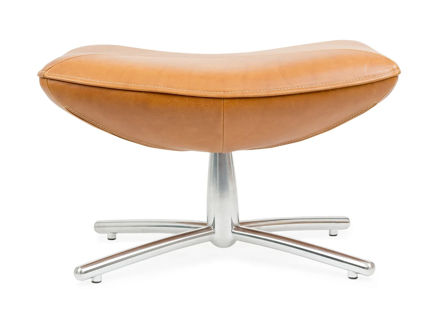 Heal's Hidde Footstool Indian Buffalo Natural Leather Hide