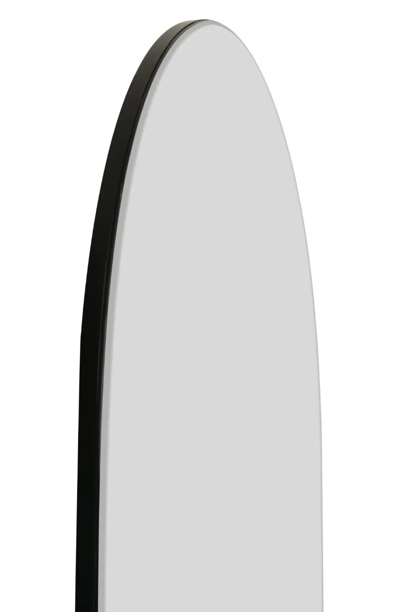 MirrorOutlet The Arcus - Frameless Arched Leaner/Wall Mirror 63" X 27" (160CM X 70CM) in Silver 4