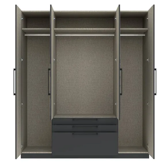 Foster 4 Door 3 Drawer Wardrobe 5