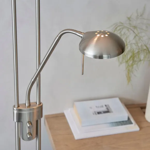 Return - Vogue Rome Mother & Child Floor Lamp, Nickel 5