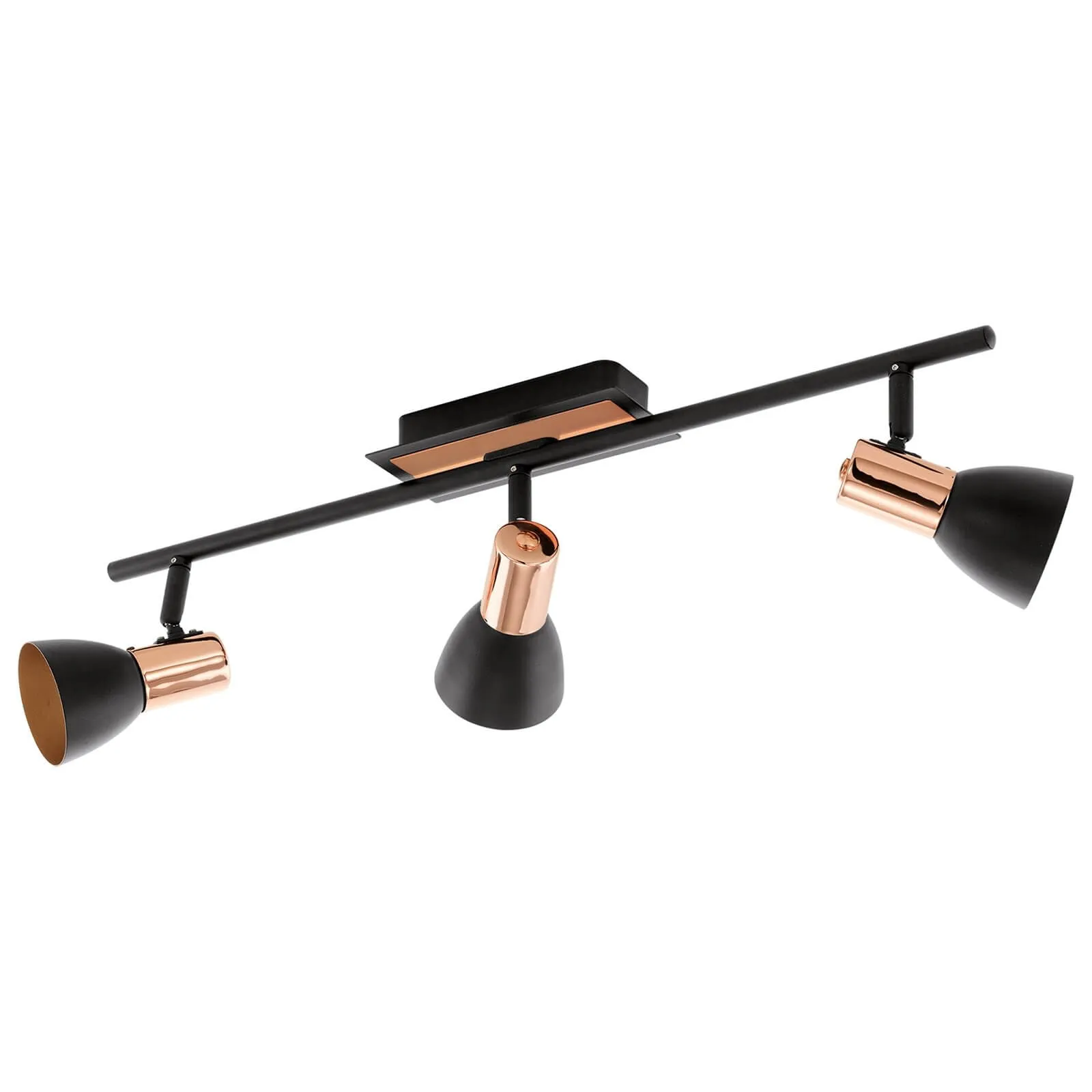 Eglo Barnham 3 Light Spotlight - Black & Copper