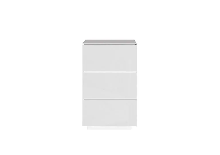 Andor 3 Drawer Bedside Cabinet - White