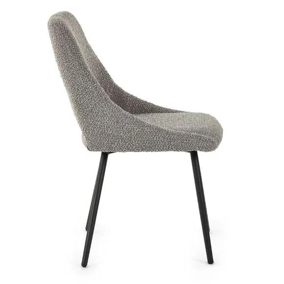 Iris Set Of 2 Dining Chairs, Boucle 5