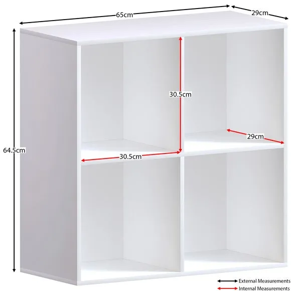 Vida Designs Durham 2x2 Cube Storage Unit 2
