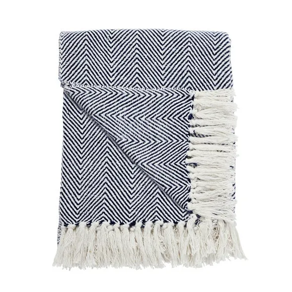 Jenson Herringbone Throw Blanket 3
