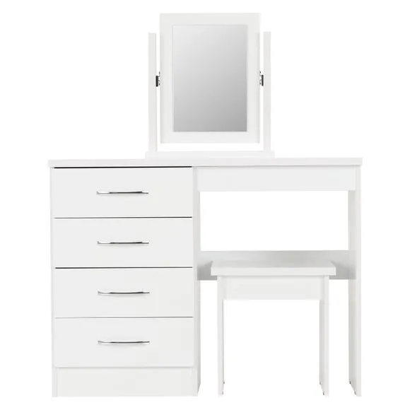 Nevada 4 Drawer Dressing Table Set with Mirror 4