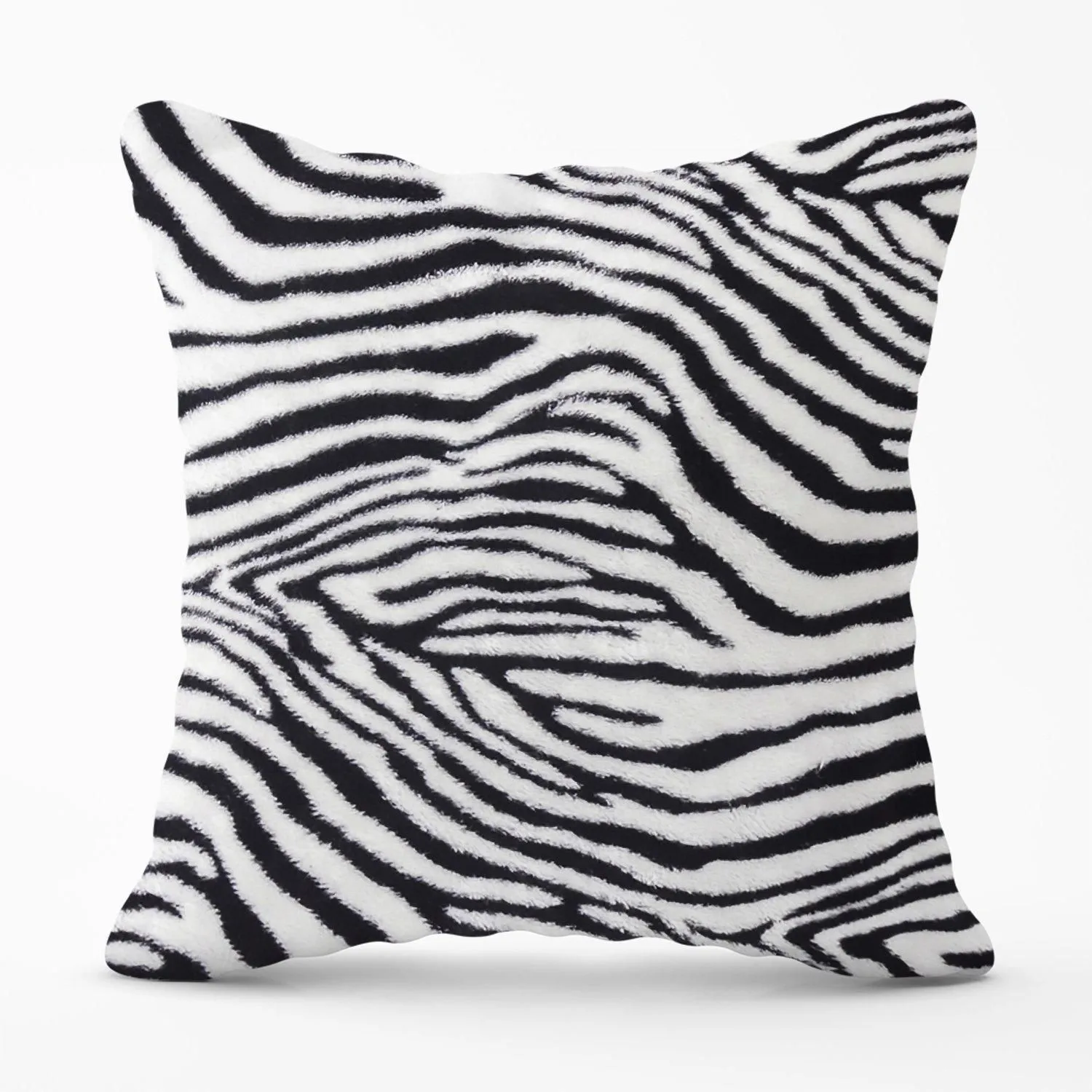 Warren Reed - Designer Zebra Texture Pattern Outdoor Cushion in Grey